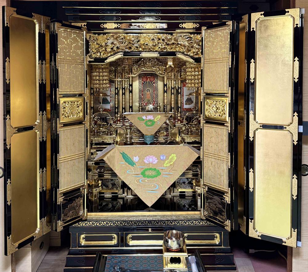 愛知県 安城市でのCLEANING事例：「傷みと金箔のくすみが気になっていた」お仏壇を、新品のような輝きに蘇らせた総修復事例（安城市）