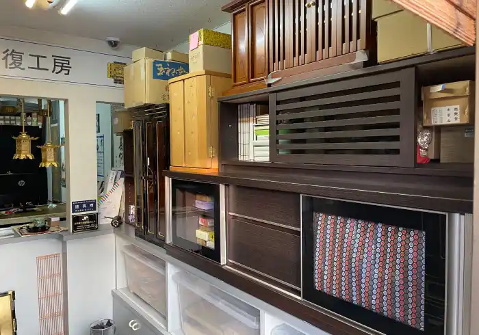 お仏壇まごころ堂 工房入り口